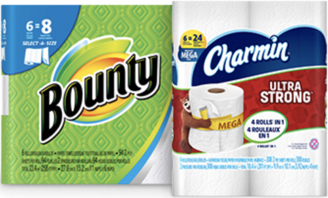 1 off Charmin & Bounty Coupons