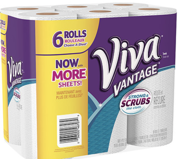 Walgreens Viva Vantage Paper Towels 6Pack Only .99 (After Ibotta)