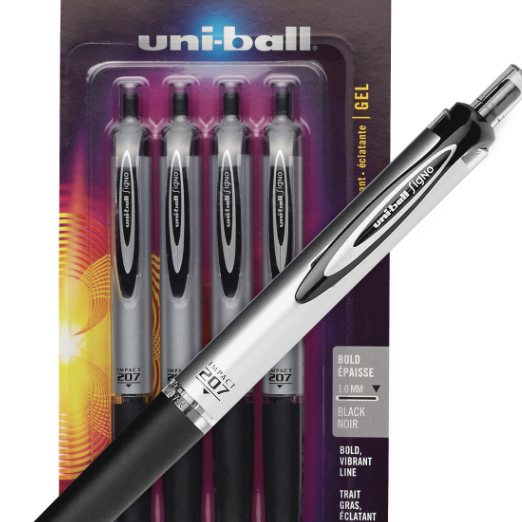 Office Depot 4Pack UniBall Gel Pens ONLY 1 + FREE Shipping!