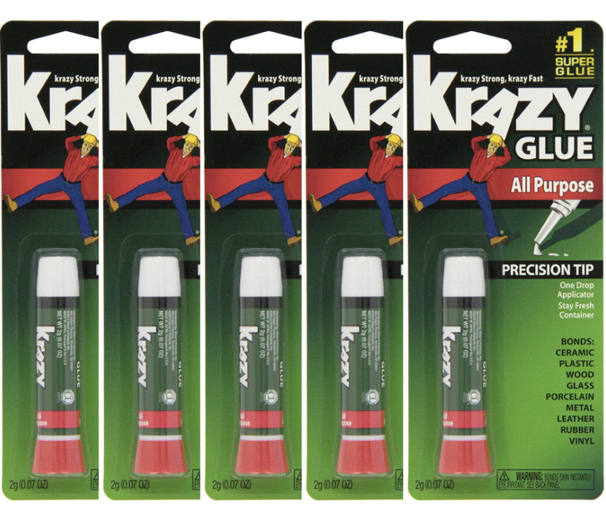 Dollar Tree 5 FREE Krazy Glue Packs (After Ibotta)